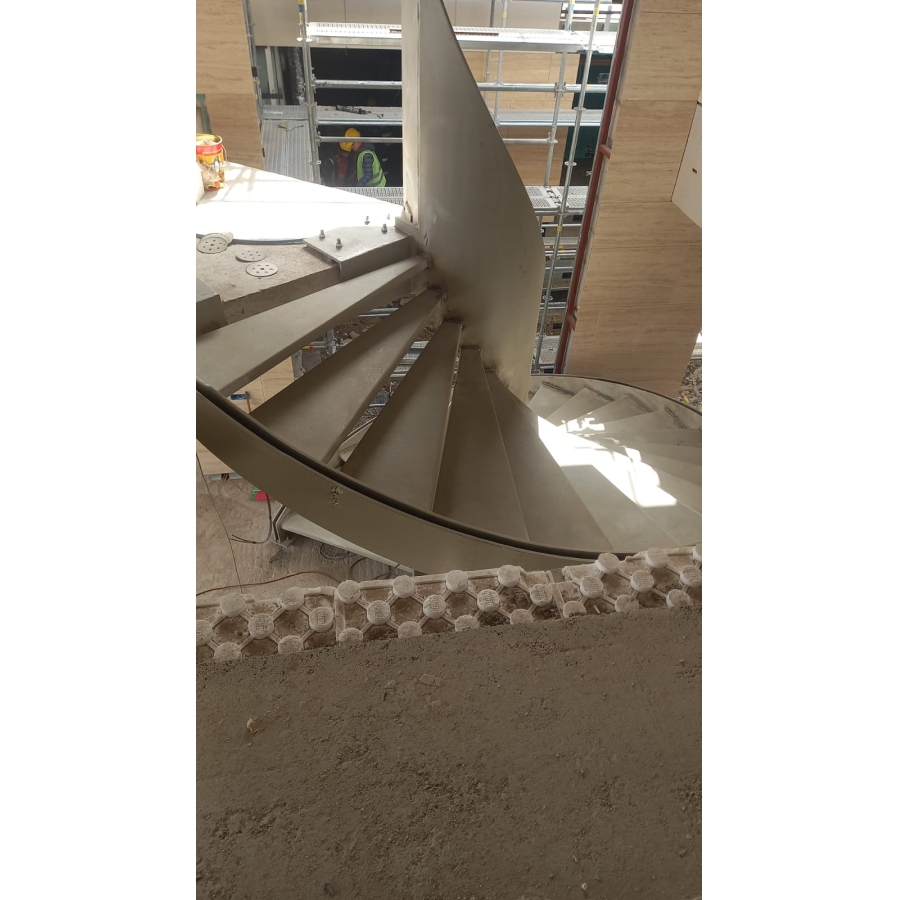 BODRUM BULGARI HOTELS MANSION HELIX STAIRCASE STEEL STRUCTURE PROJECT